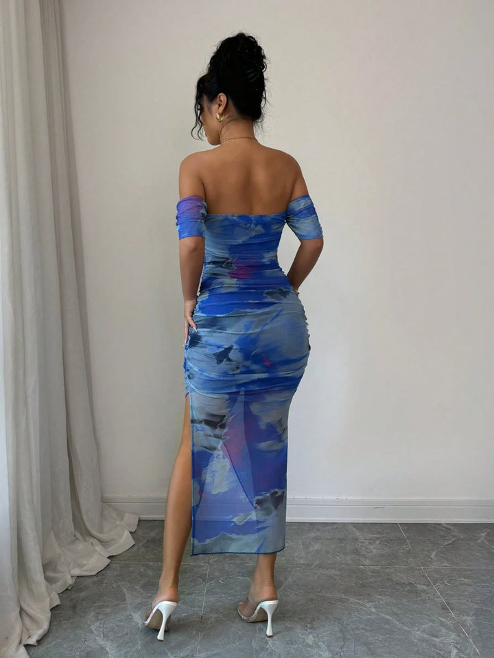 SHEIN midi ruha, színes mix