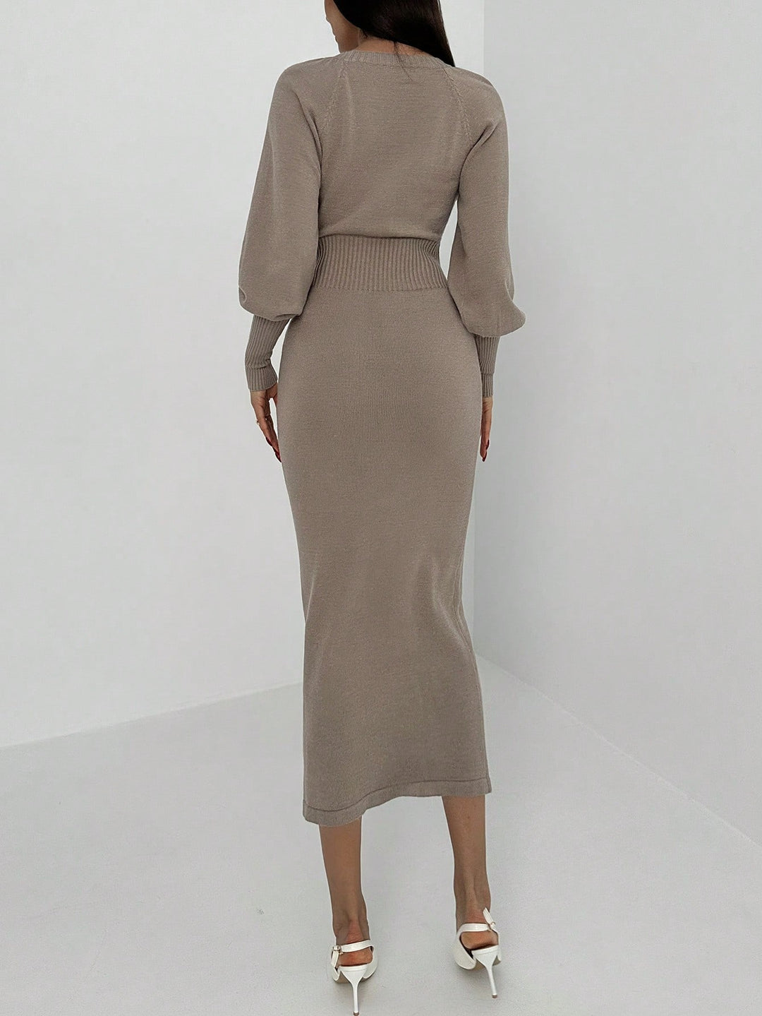 Rochie SHEIN, kaki
