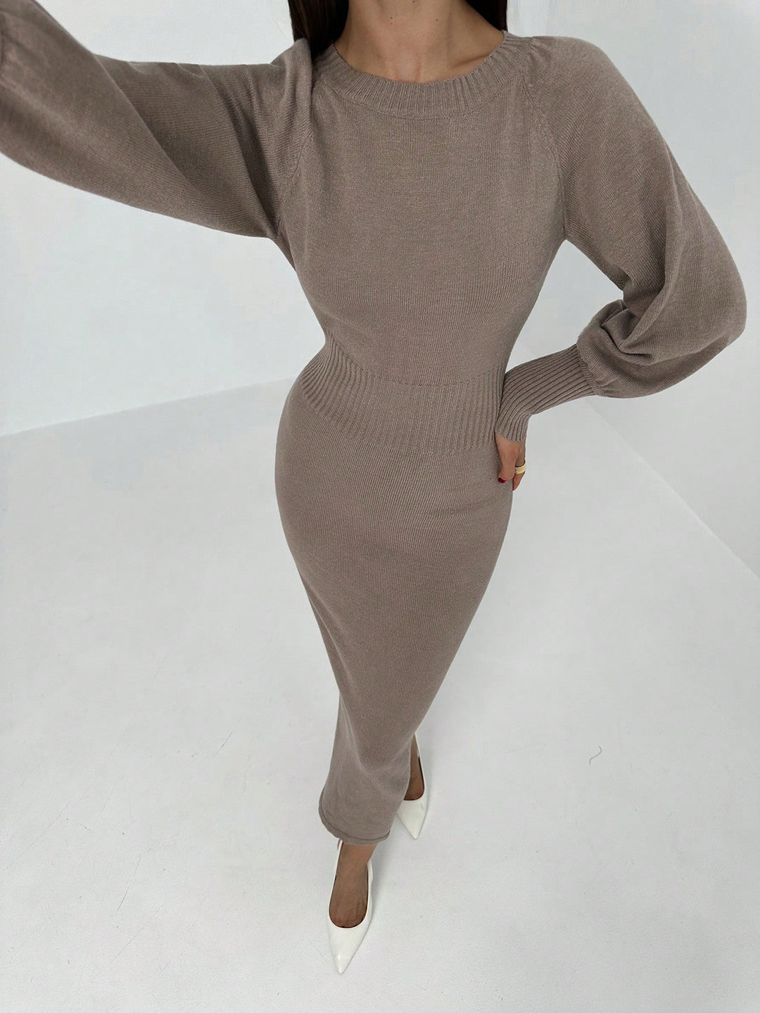 Rochie SHEIN, kaki