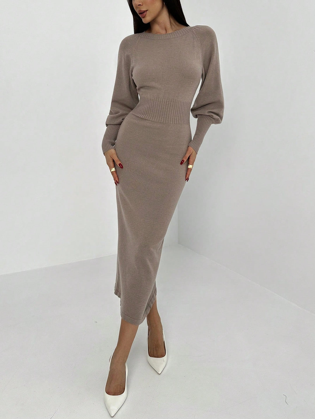 Rochie SHEIN, kaki