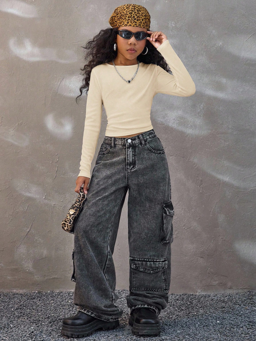 Tricou SHEIN, crem