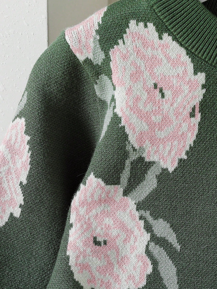 Pulover SHEIN, verde