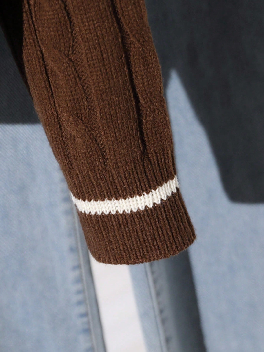 Cardigan SHEIN, maro