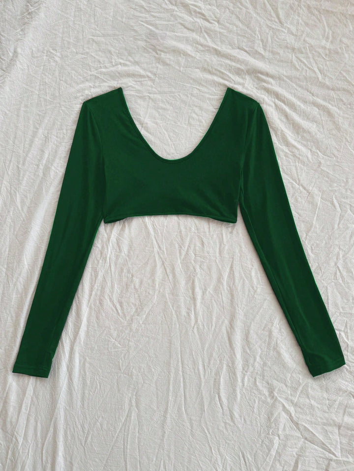 Top SHEIN, verde