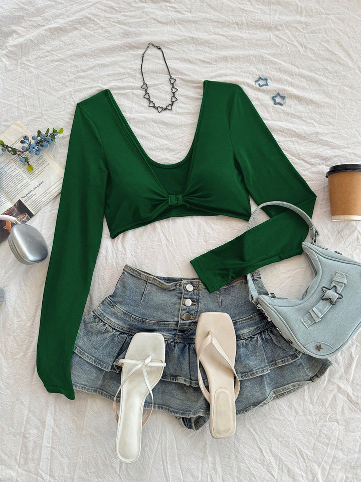 Top SHEIN, verde