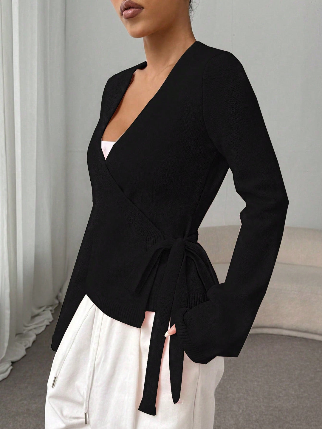 Cardigan SHEIN, negru