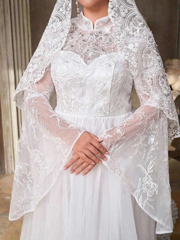 Rochie de ocazie și bridal SHEIN, alb