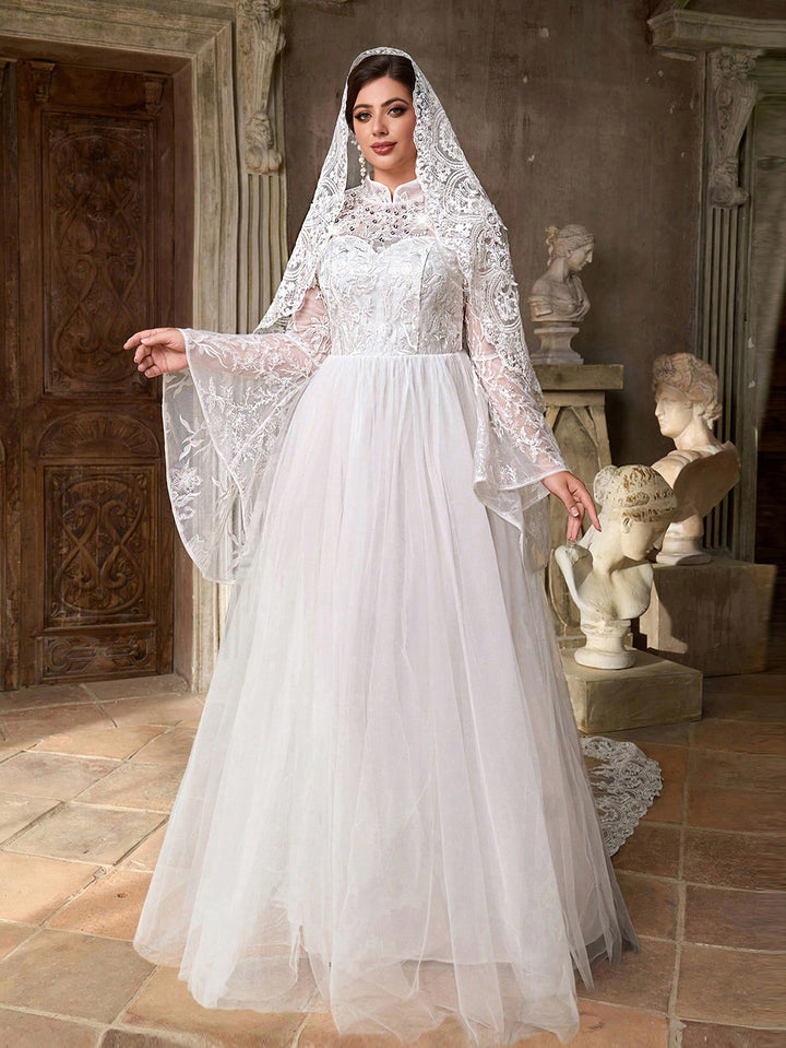 Rochie de ocazie și bridal SHEIN, alb