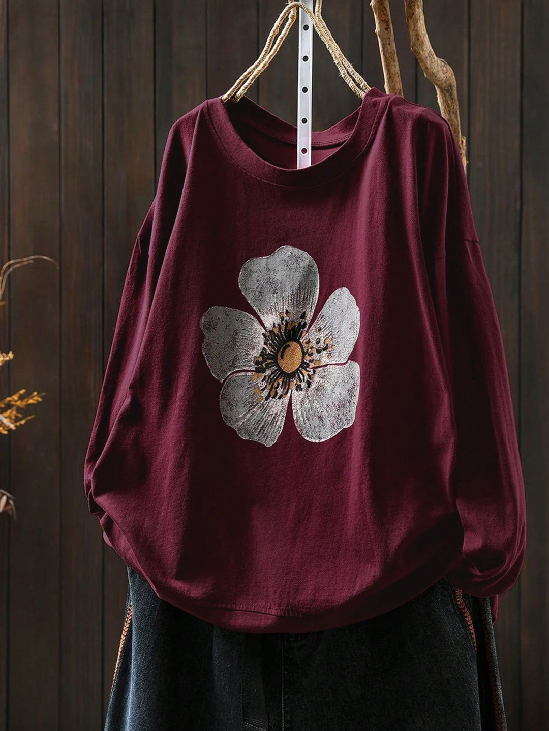 Tricou SHEIN, vișiniu