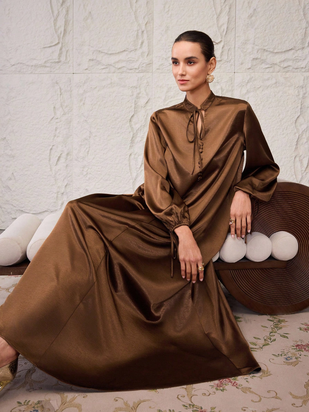 Rochie SHEIN, kaki