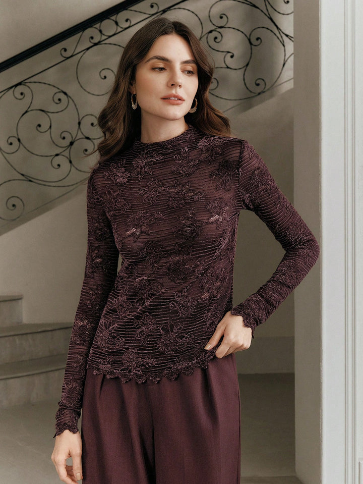 Tricou SHEIN, vișiniu