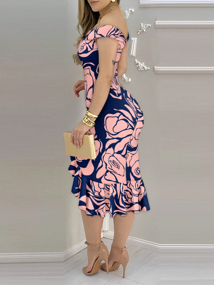 Rochie midi SHEIN, roz