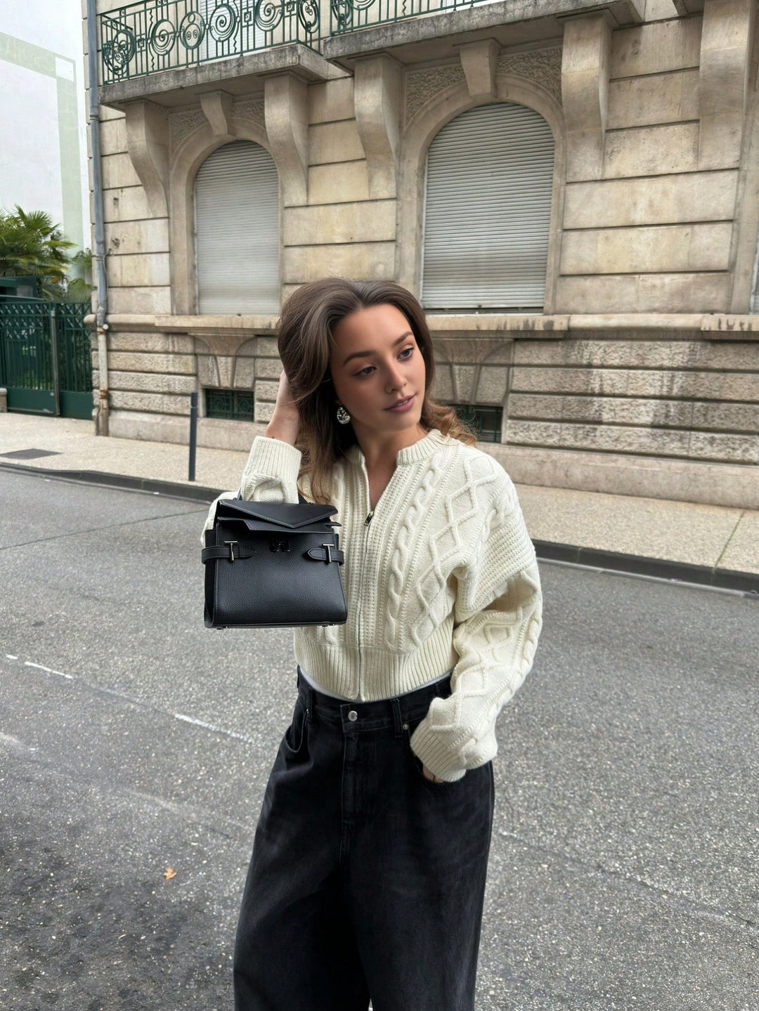 Cardigan SHEIN, alb