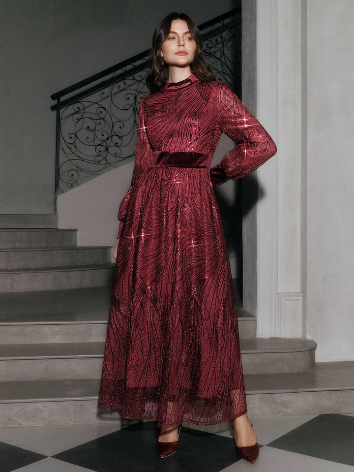 Rochie de ocazie SHEIN, vișiniu