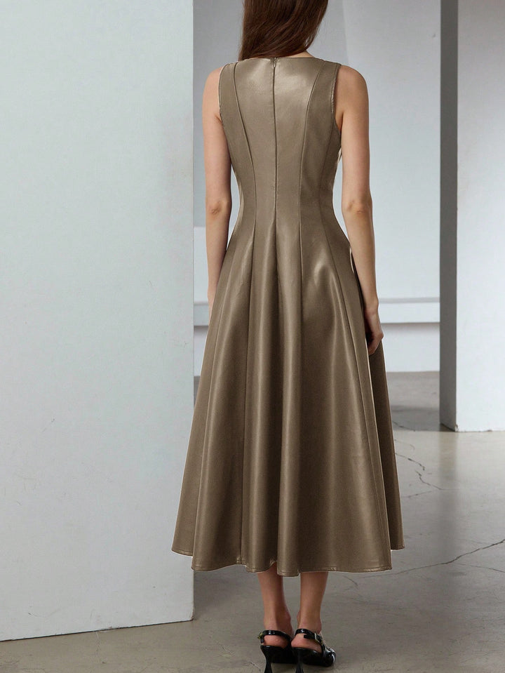 Rochie maxi SHEIN, kaki