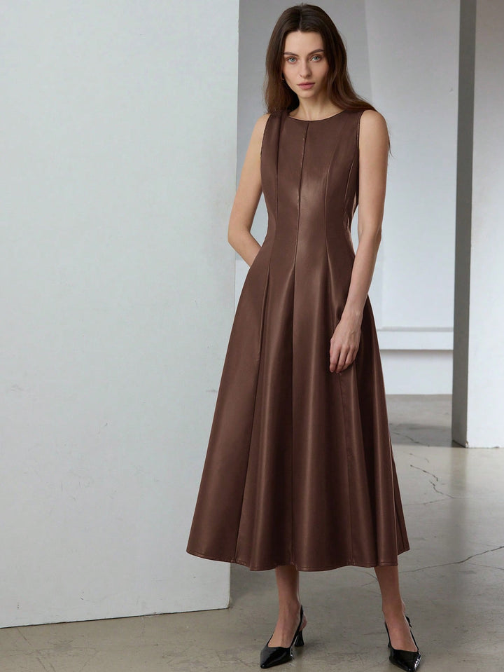Rochie maxi SHEIN, maro