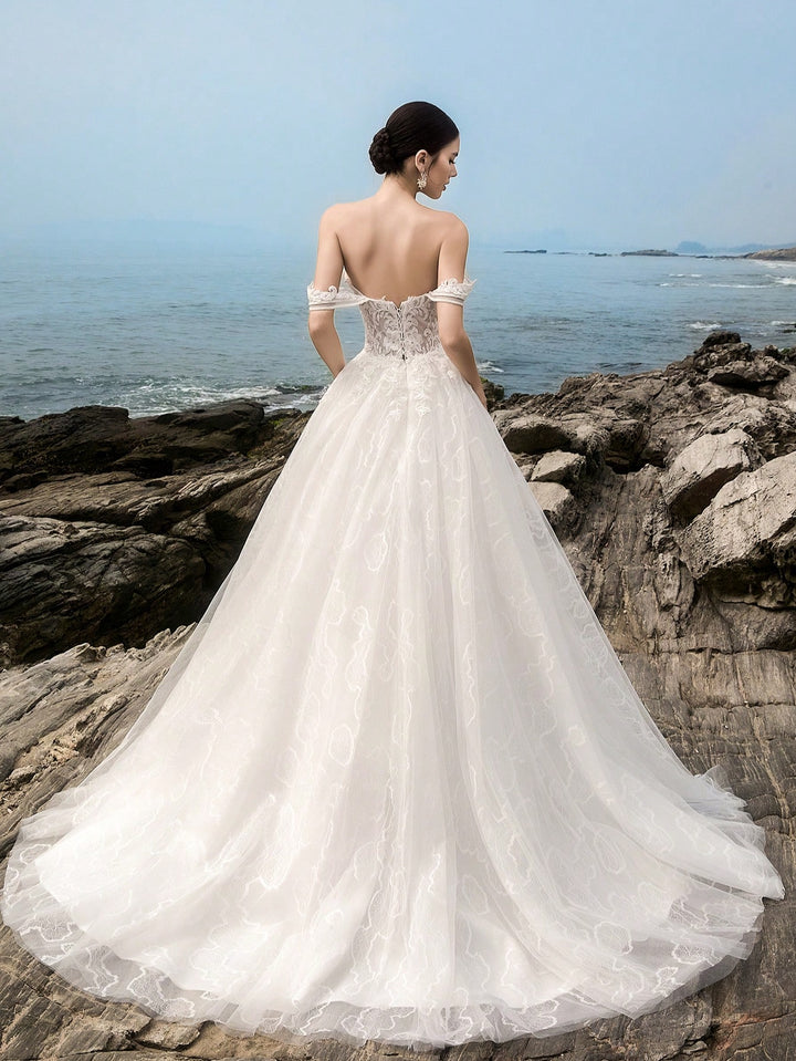 Rochie de ocazie și bridal SHEIN, alb
