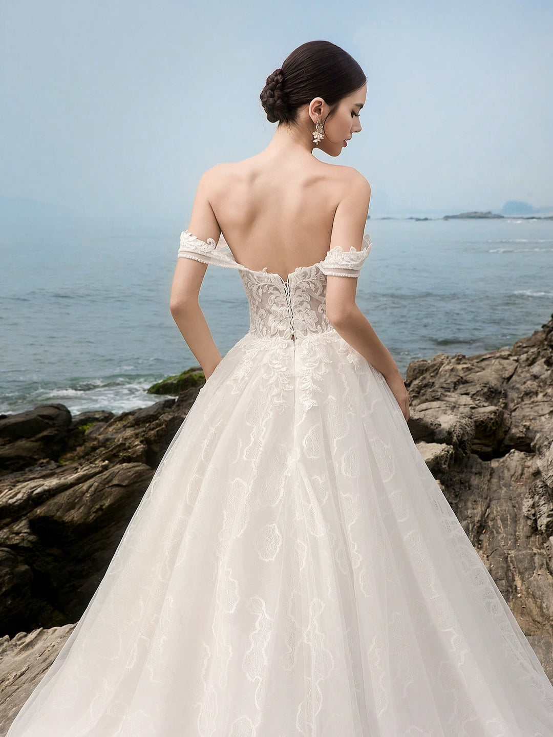 Rochie de ocazie și bridal SHEIN, alb
