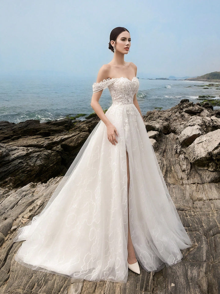 Rochie de ocazie și bridal SHEIN, alb