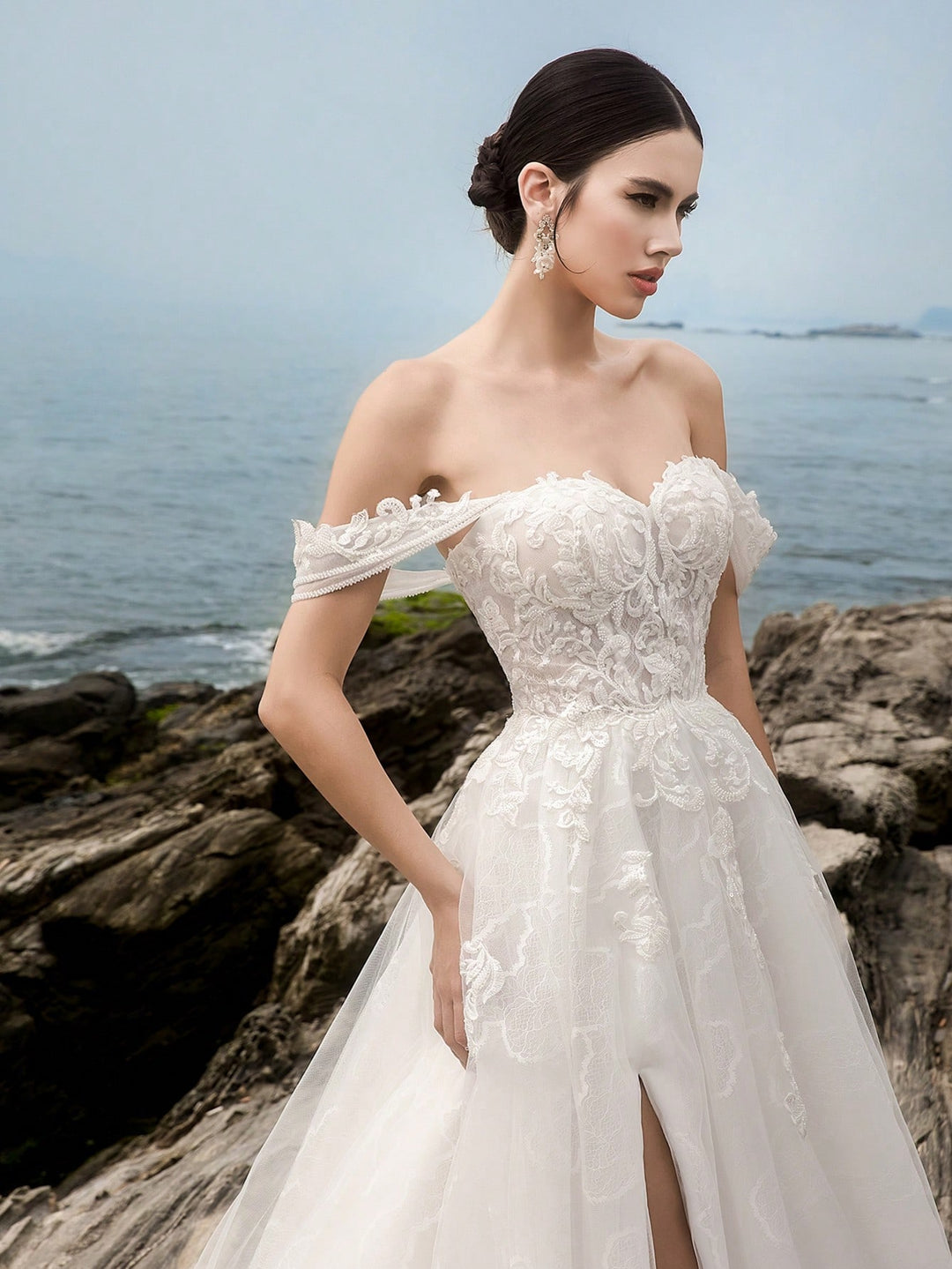 Rochie de ocazie și bridal SHEIN, alb