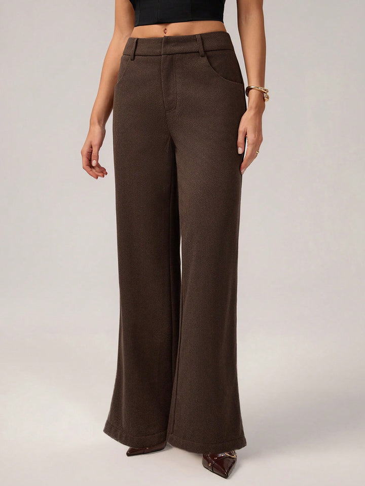 Pantaloni SHEIN, maro