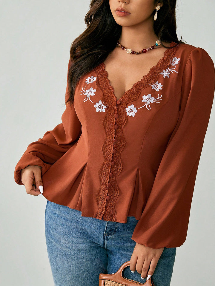 SHEIN téglavörös ing