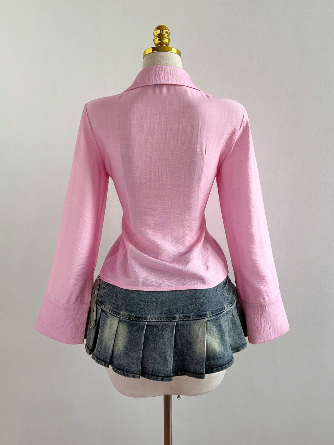 Bluza cu nasturi SHEIN, roz