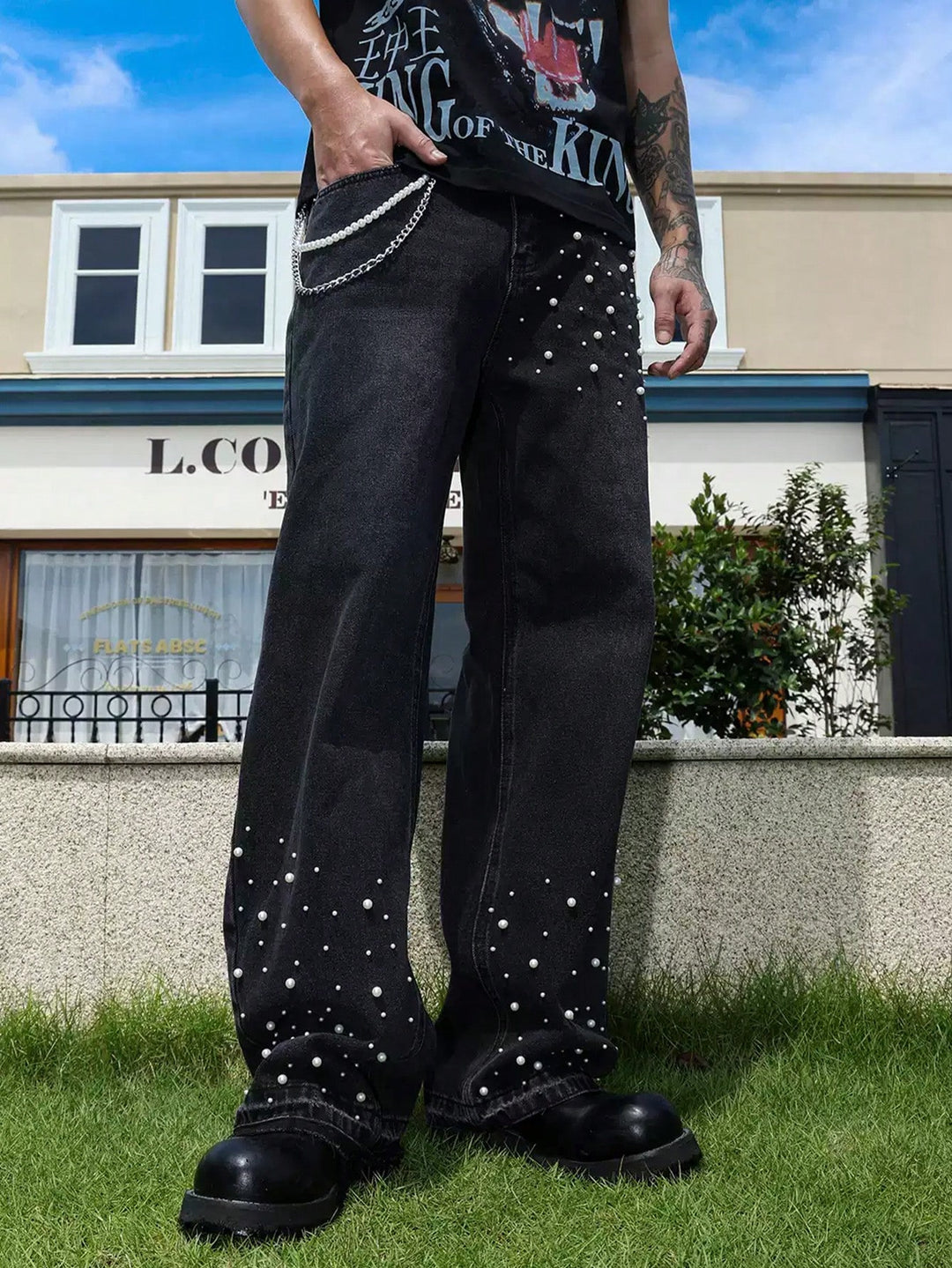 Jeans SHEIN, negru
