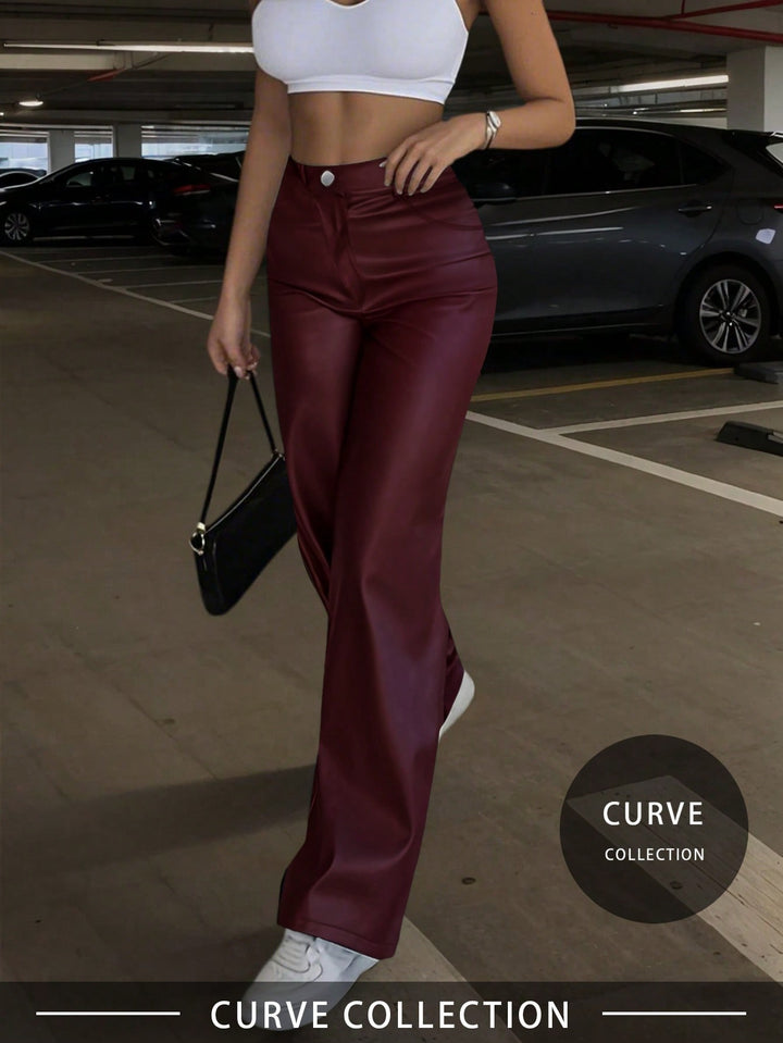 Pantaloni SHEIN, vișiniu