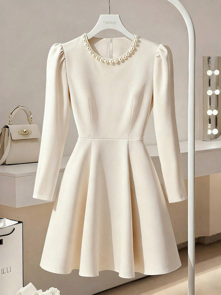 Rochie midi SHEIN, bej