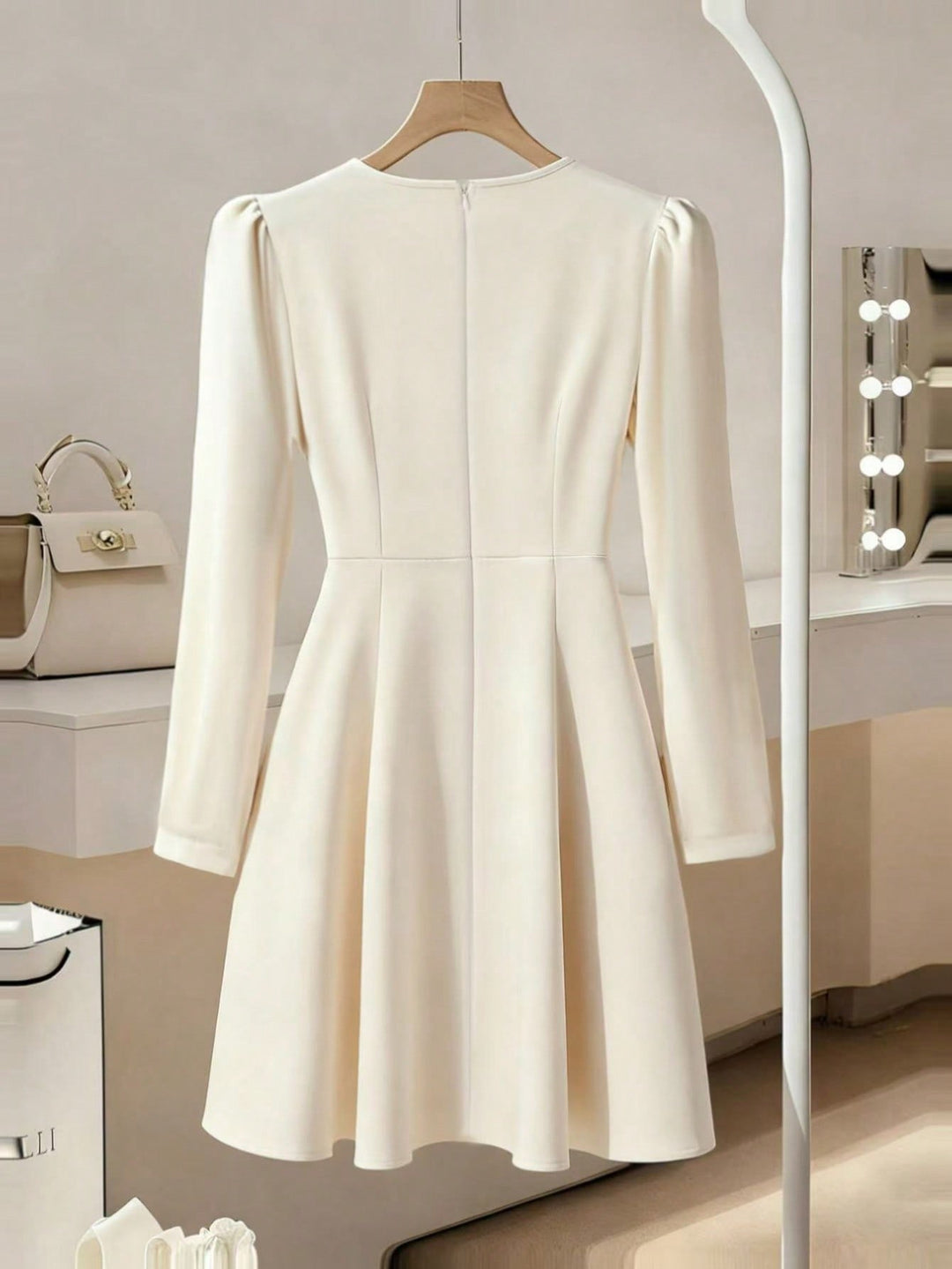 Rochie midi SHEIN, bej