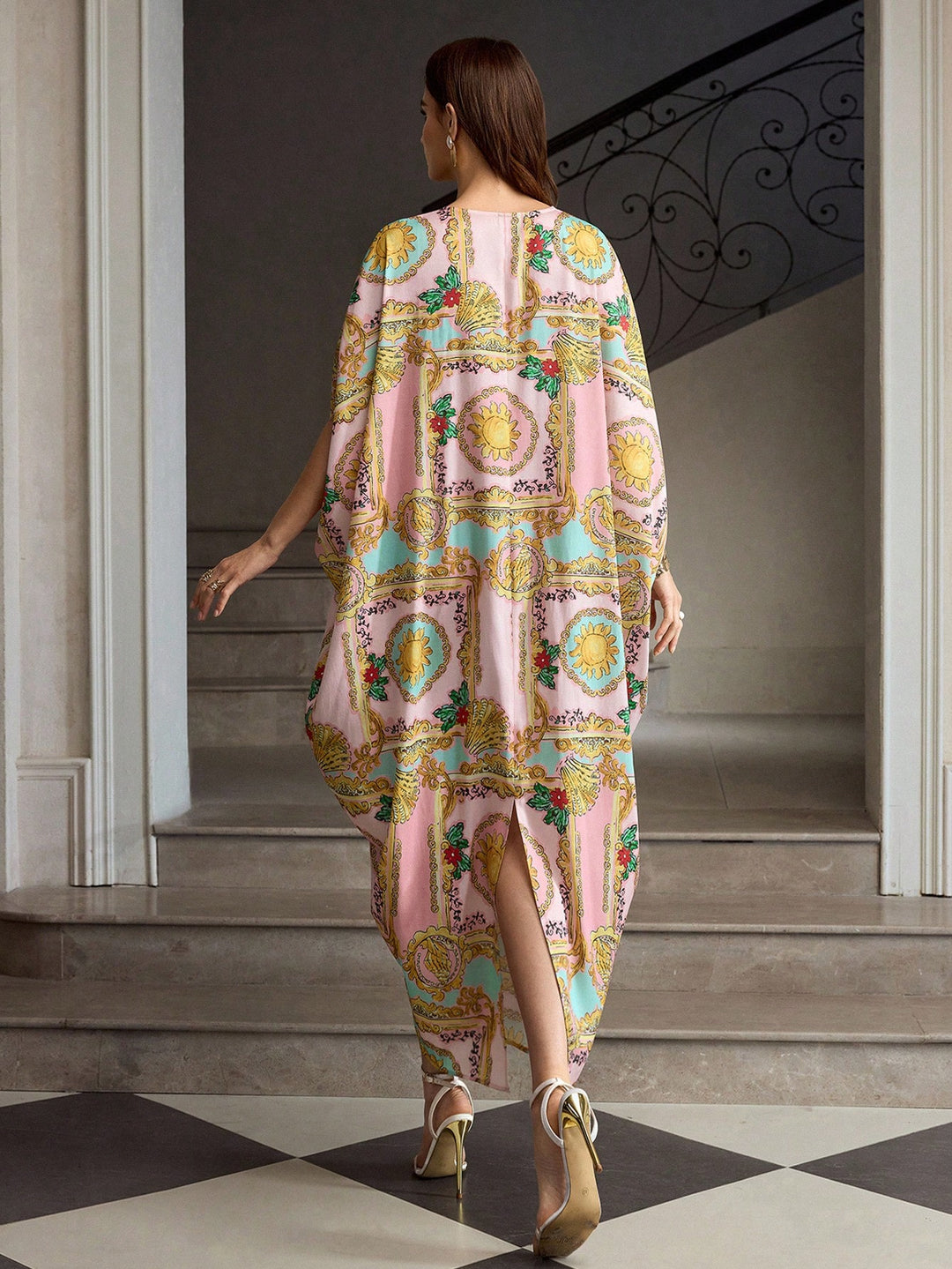 Rochie midi SHEIN, mix culori