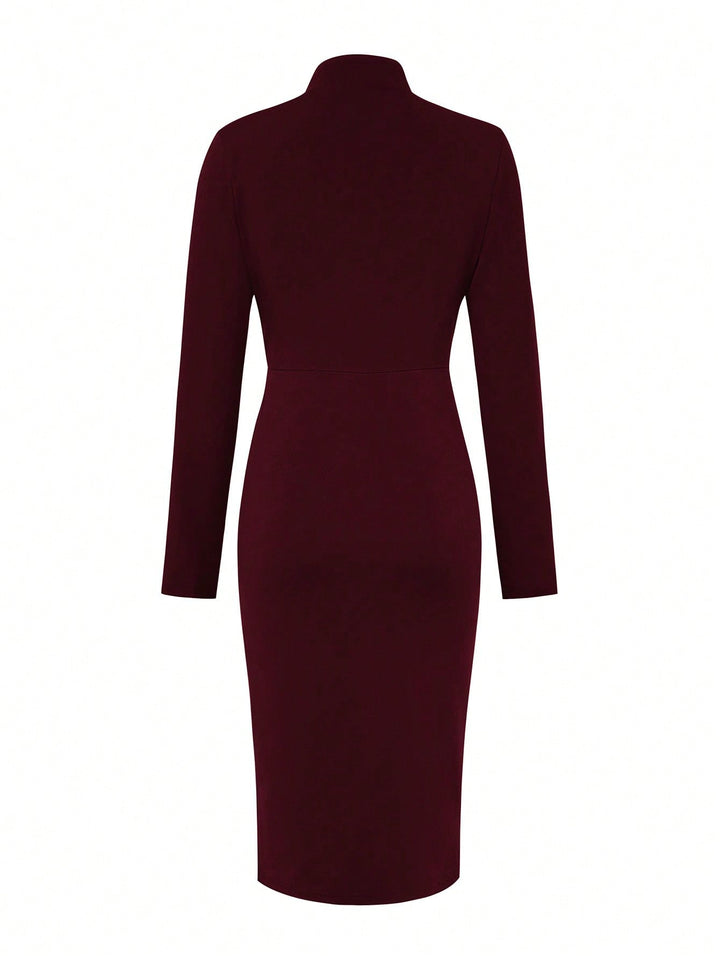 Rochie midi SHEIN, vișiniu