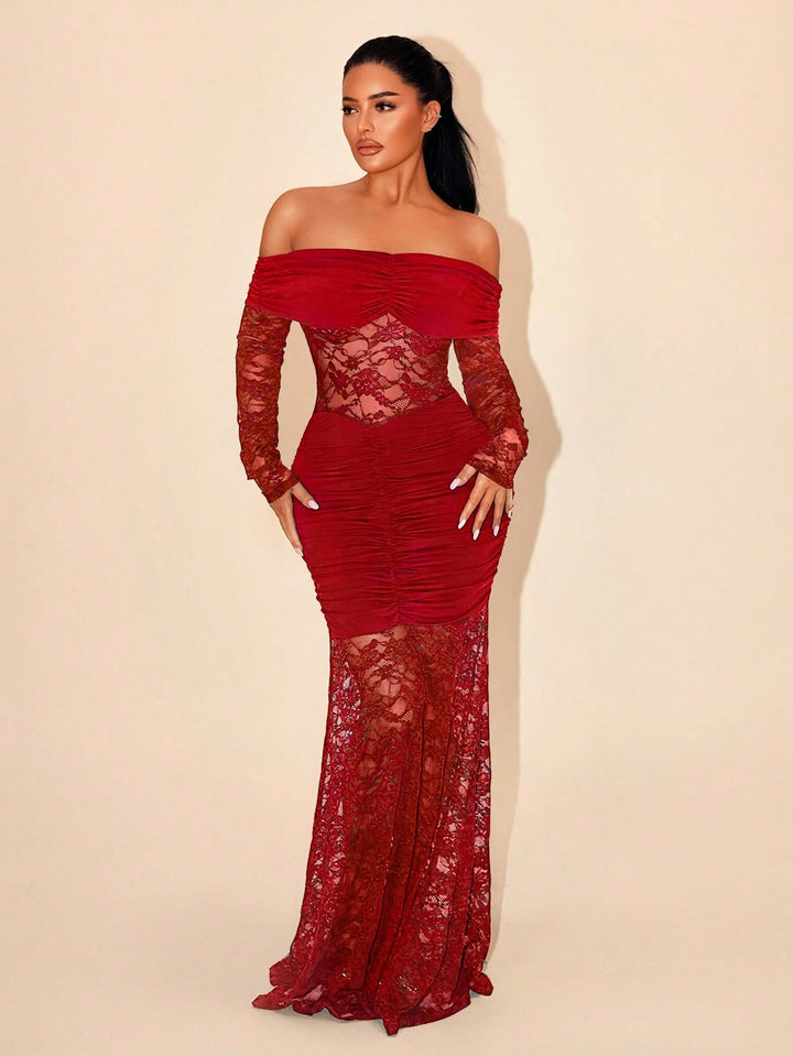 Rochie maxi SHEIN, roșu