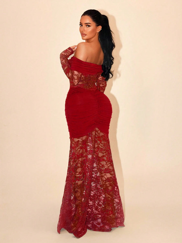 Rochie maxi SHEIN, roșu