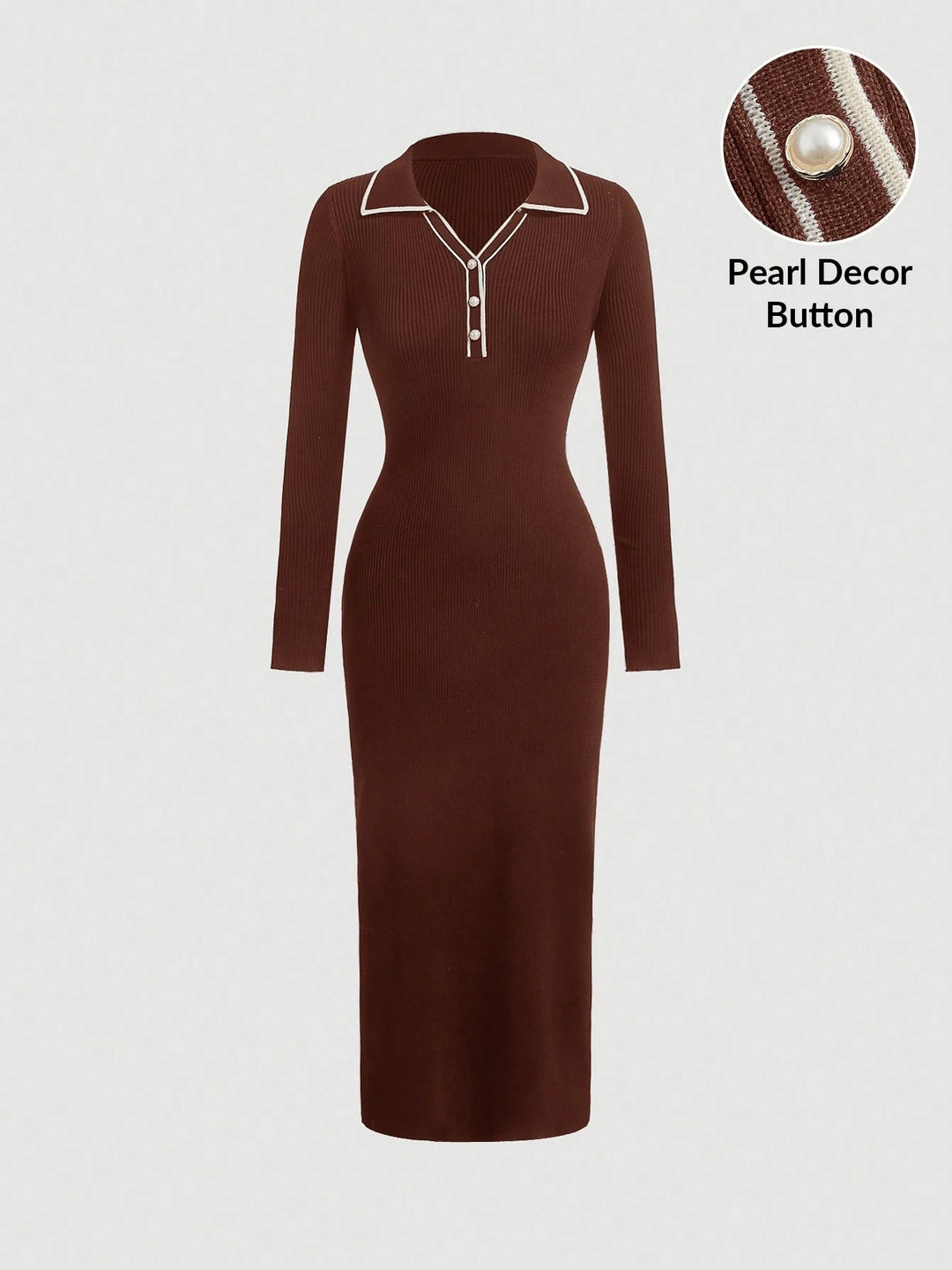 rochie maxi SHEIN, maro