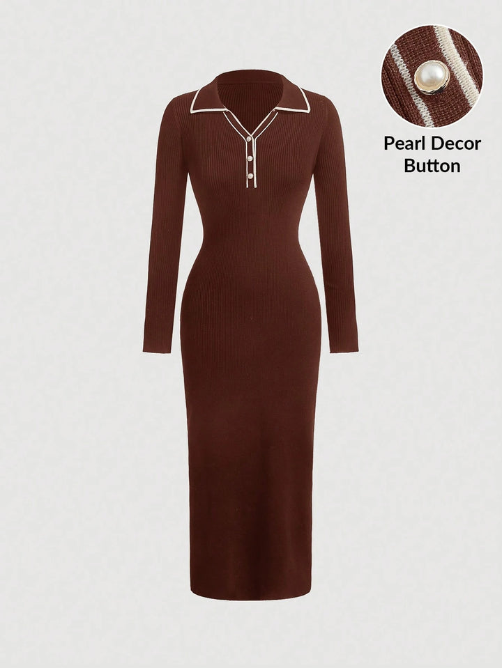 rochie maxi SHEIN, maro
