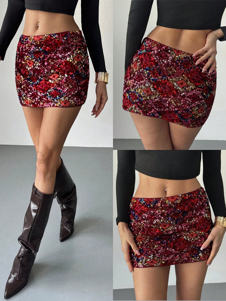 Fustă mini Shein, mix culori