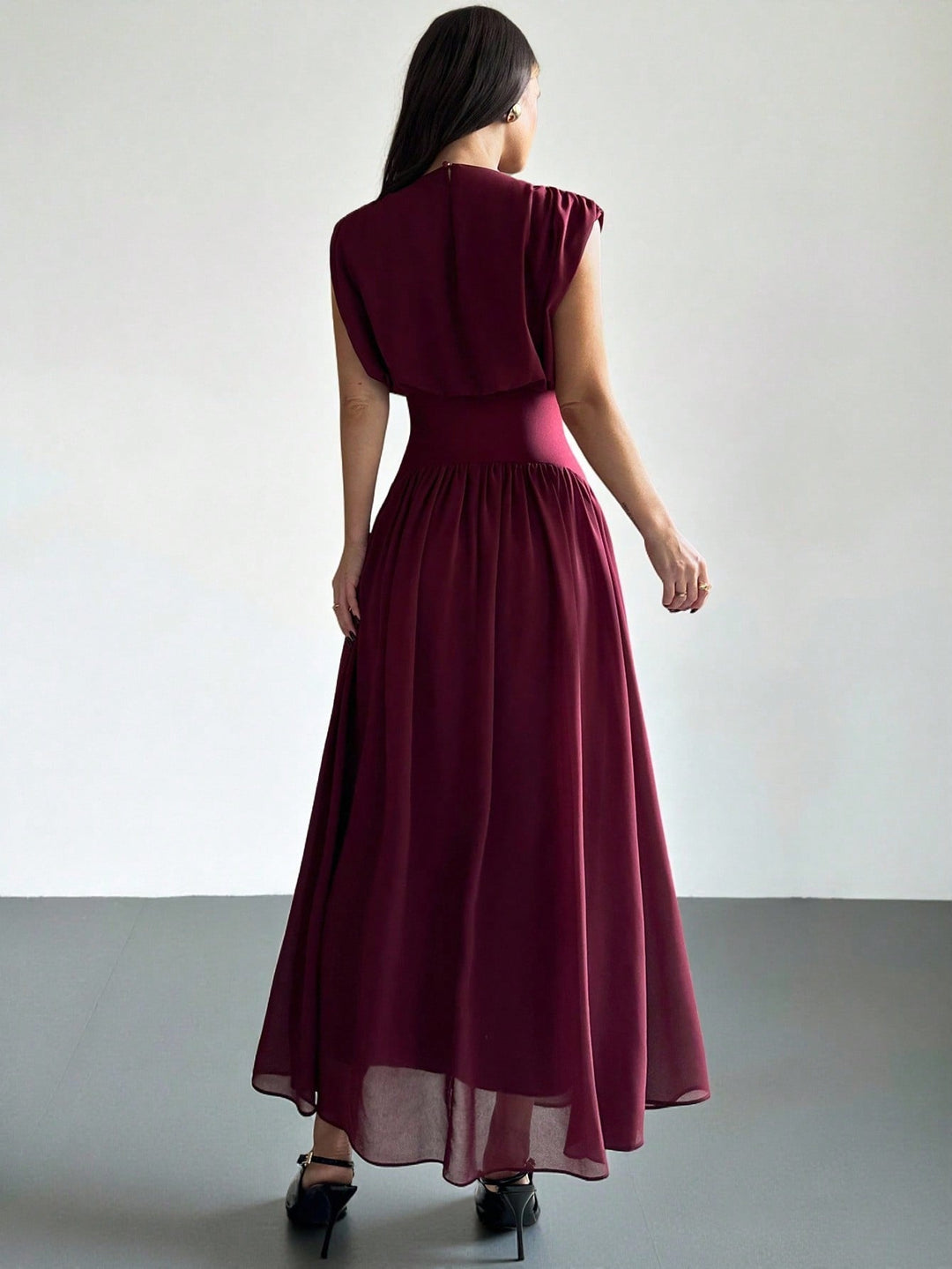 Rochie maxi SHEIN, vișiniu