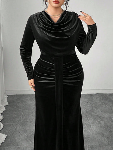 Rochie maxi SHEIN, negru