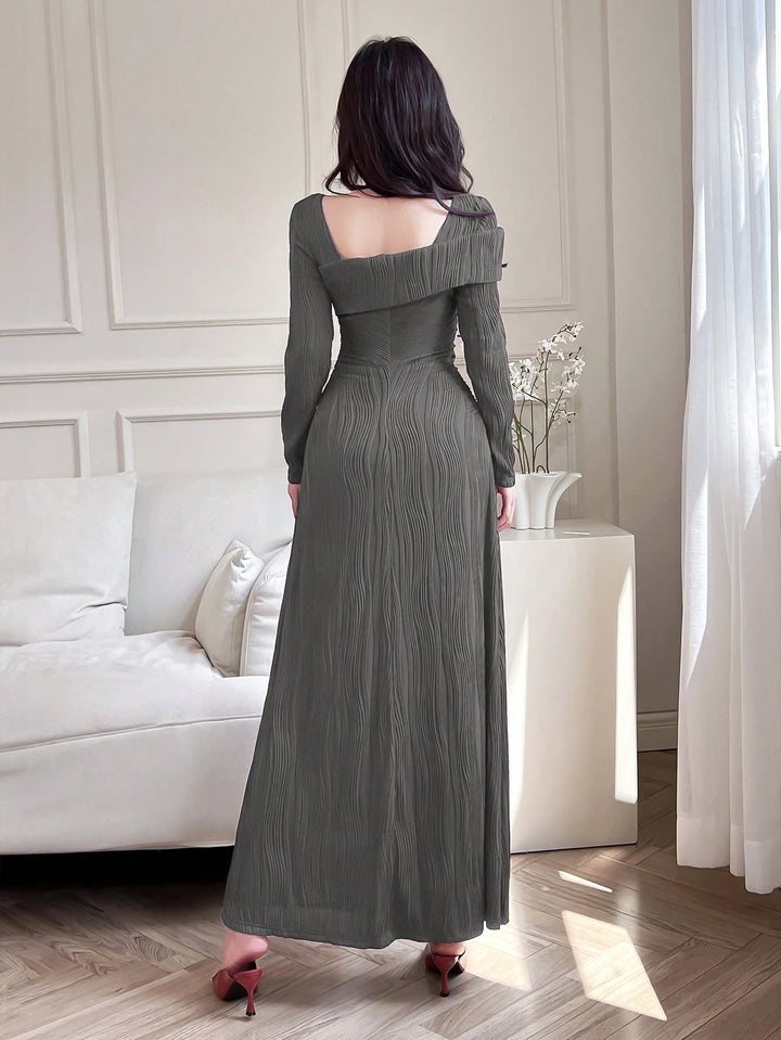 Rochie maxi SHEIN, gri