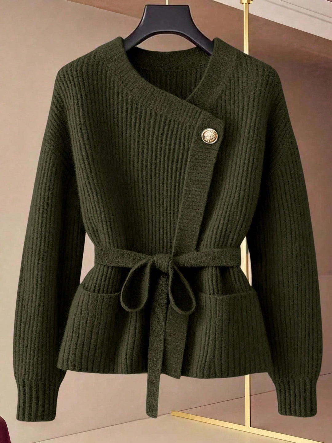Cardigan SHEIN, kaki