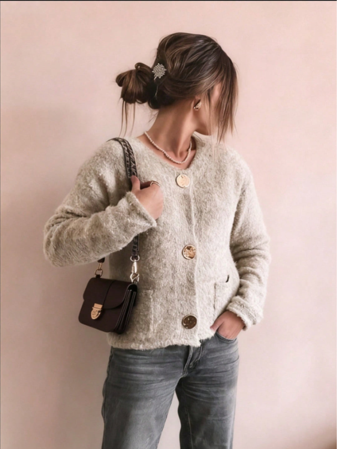 Top SHEIN, bej