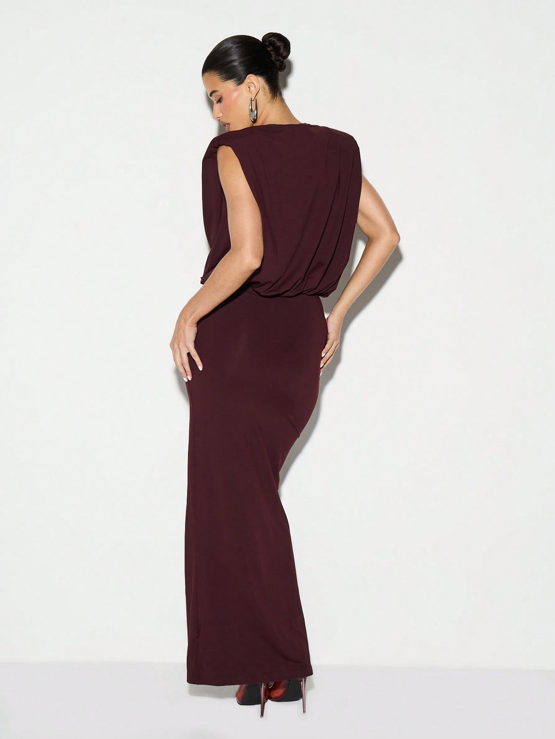 Rochie maxi SHEIN, vișiniu