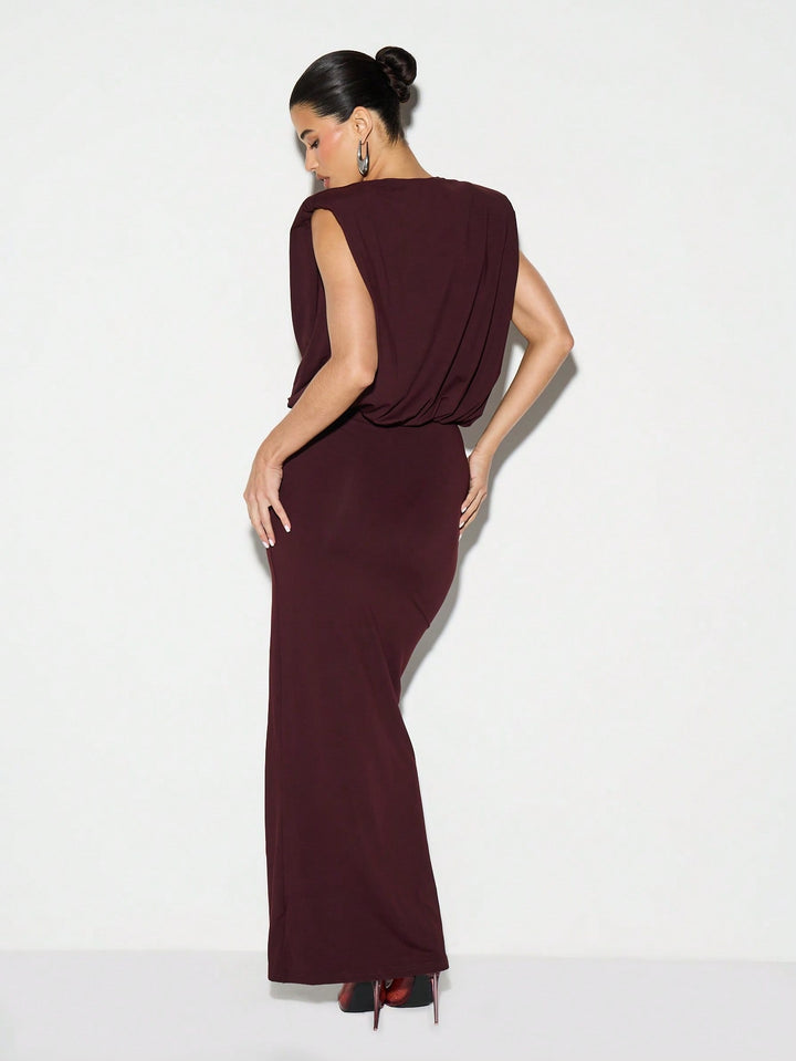 Rochie maxi SHEIN, vișiniu