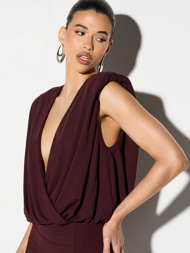 Rochie maxi SHEIN, vișiniu