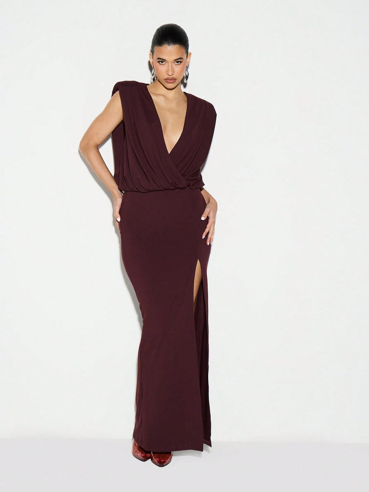 Rochie maxi SHEIN, vișiniu