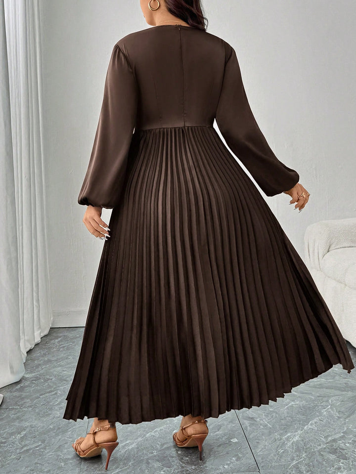 Rochie maxi Shein Curve+, maro