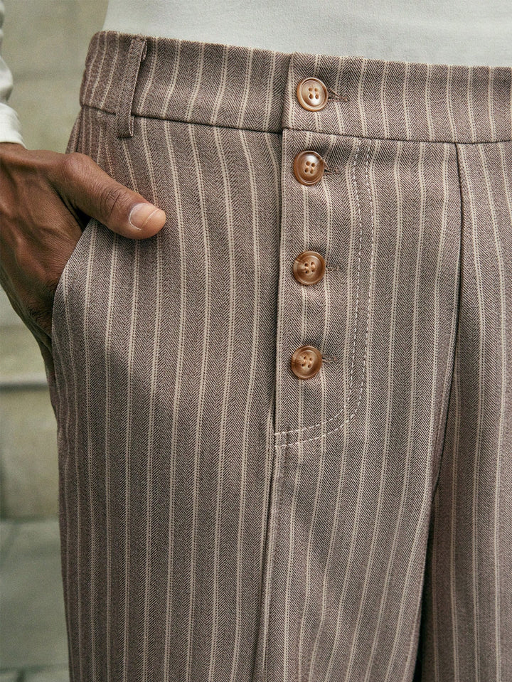 Pantaloni SHEIN, maro
