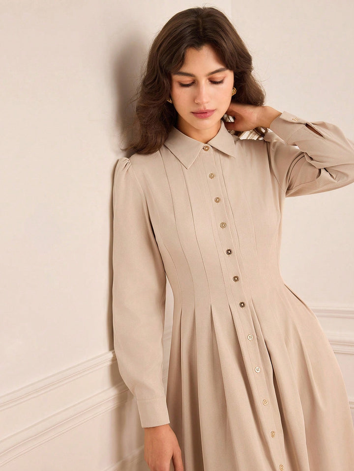 Rochie maxi SHEIN, kaki